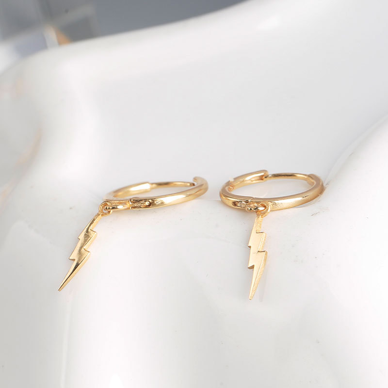Lightning Hoop Earrings - Lightning earrings
