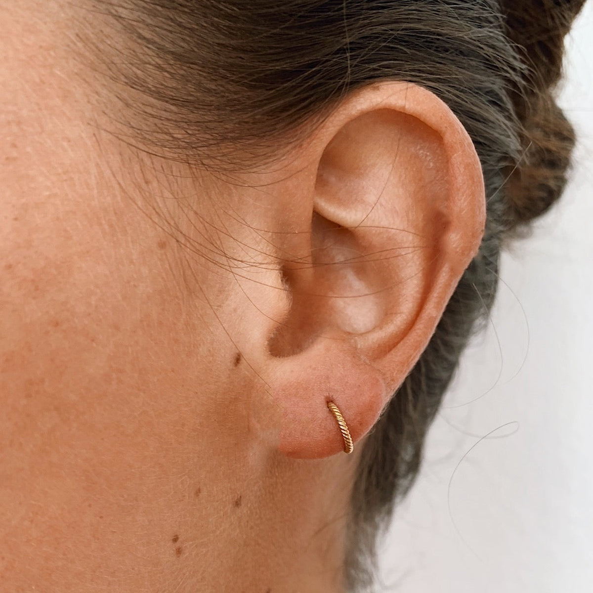 Leila - 8mm Twisted Rope Hoops