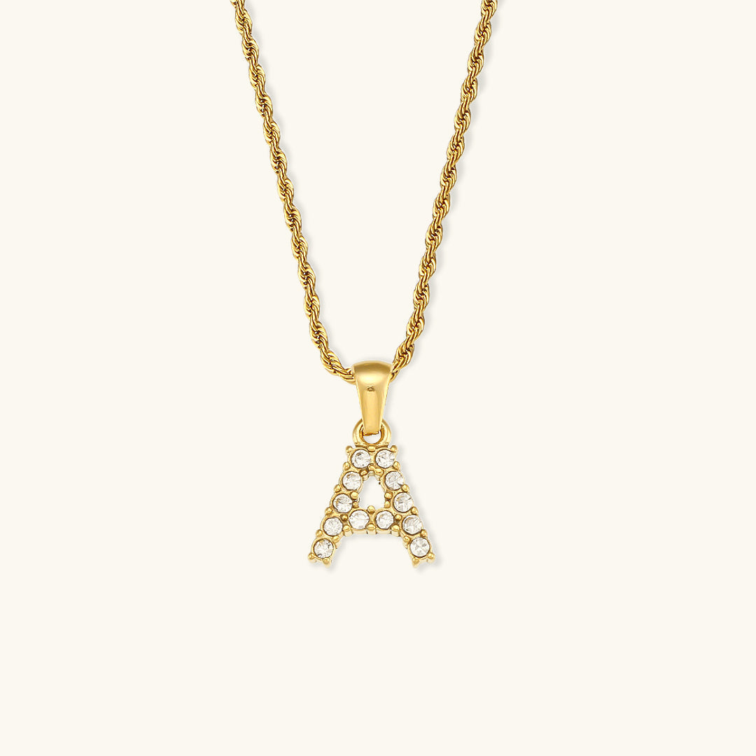 Maeve - Diamond Initial Necklace