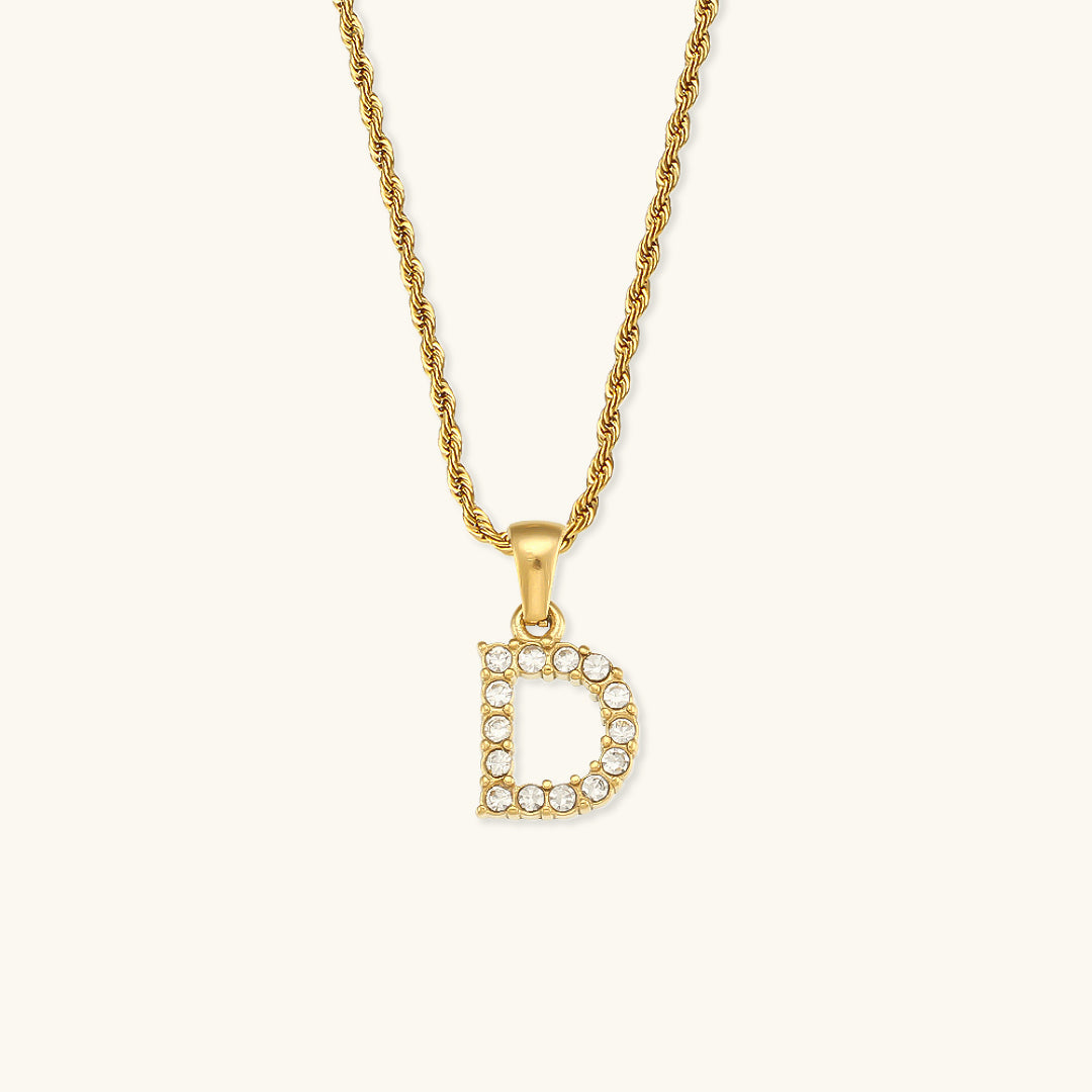 Maeve - Diamond Initial Necklace