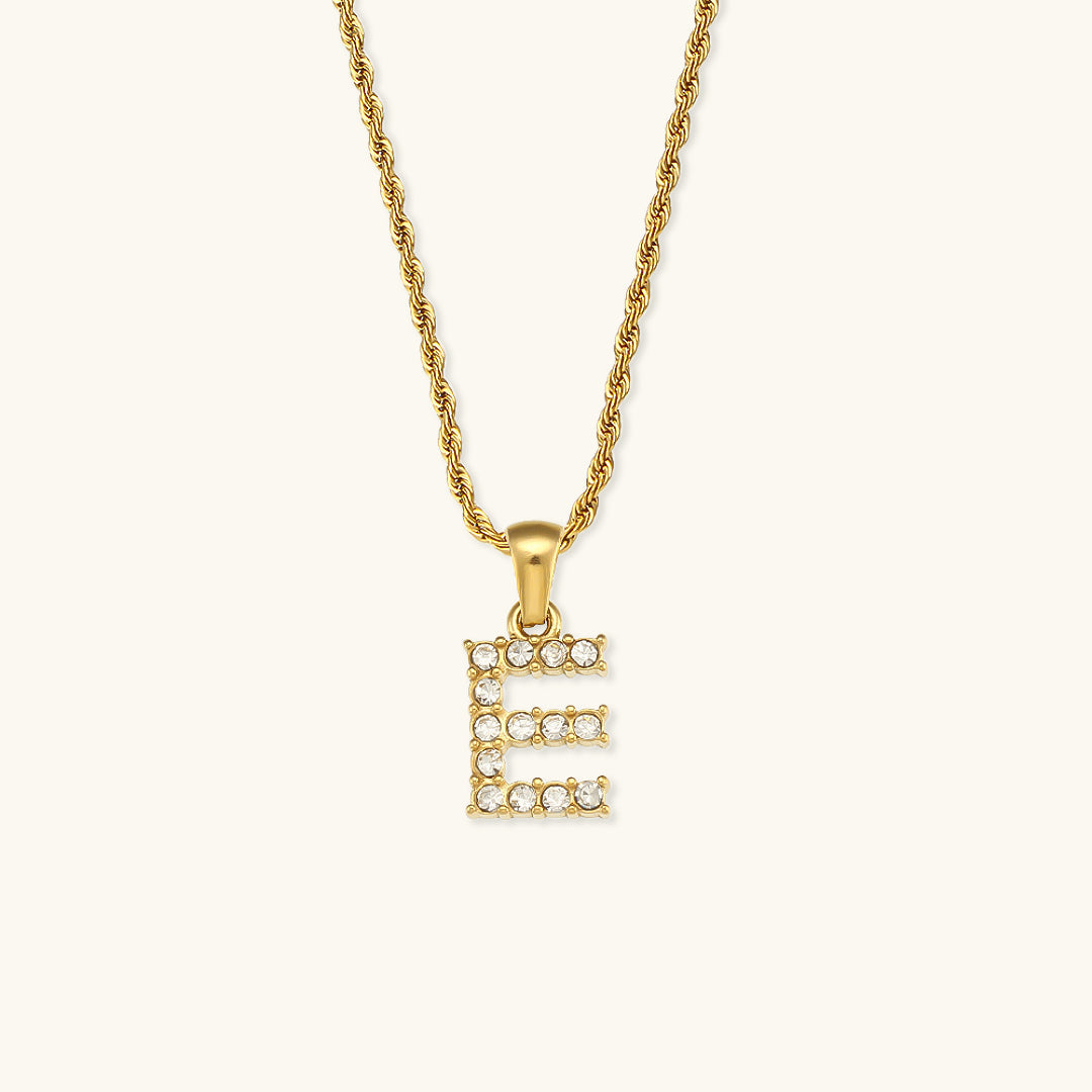 Maeve - Diamond Initial Necklace