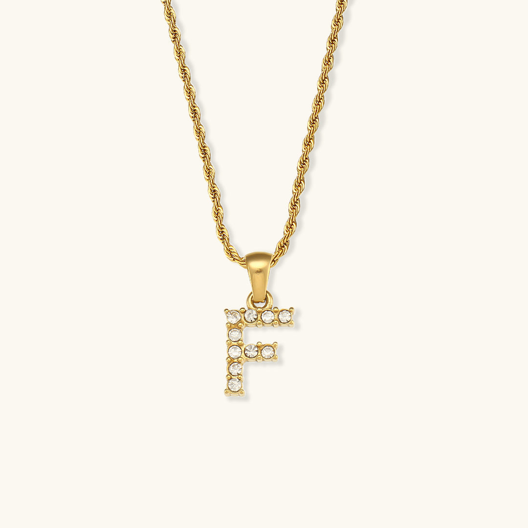 Maeve - Diamond Initial Necklace