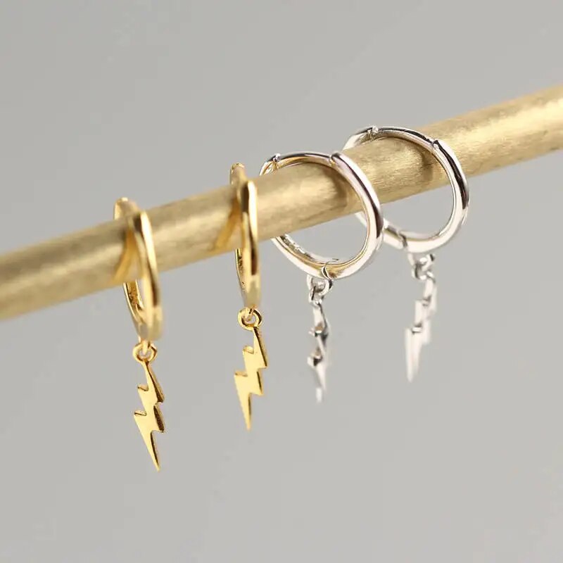 Lightning Hoop Earrings - Lightning earrings
