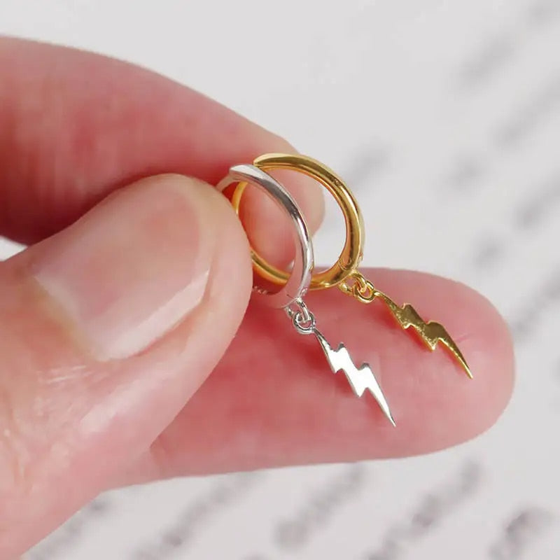 Lightning Hoop Earrings - Lightning earrings