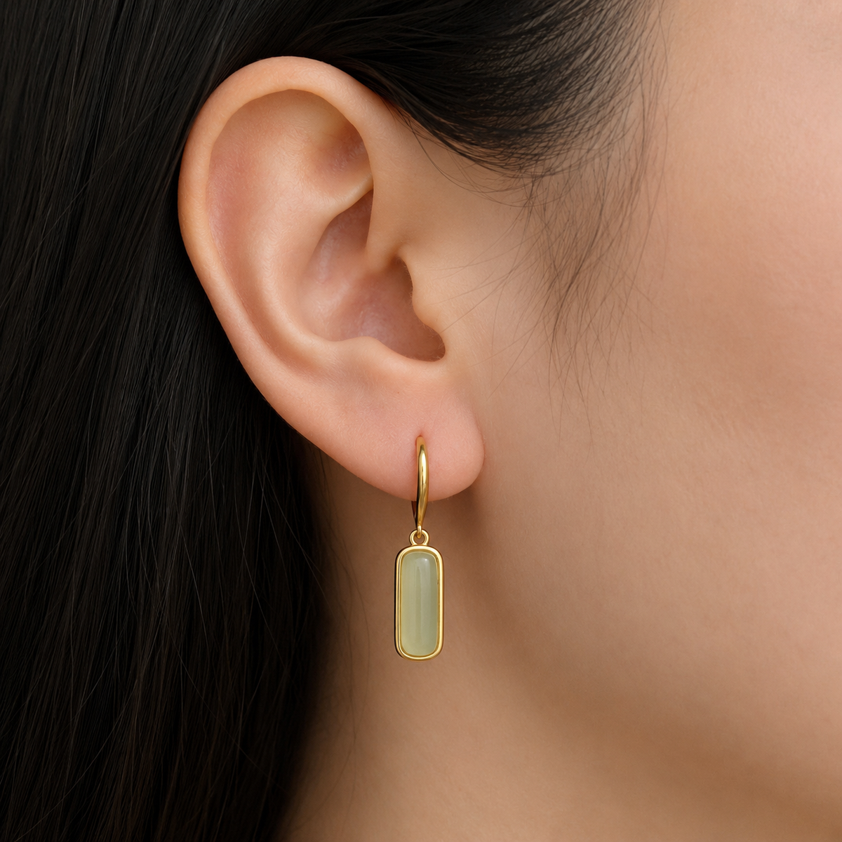 Fiona - Jade drop earrings
