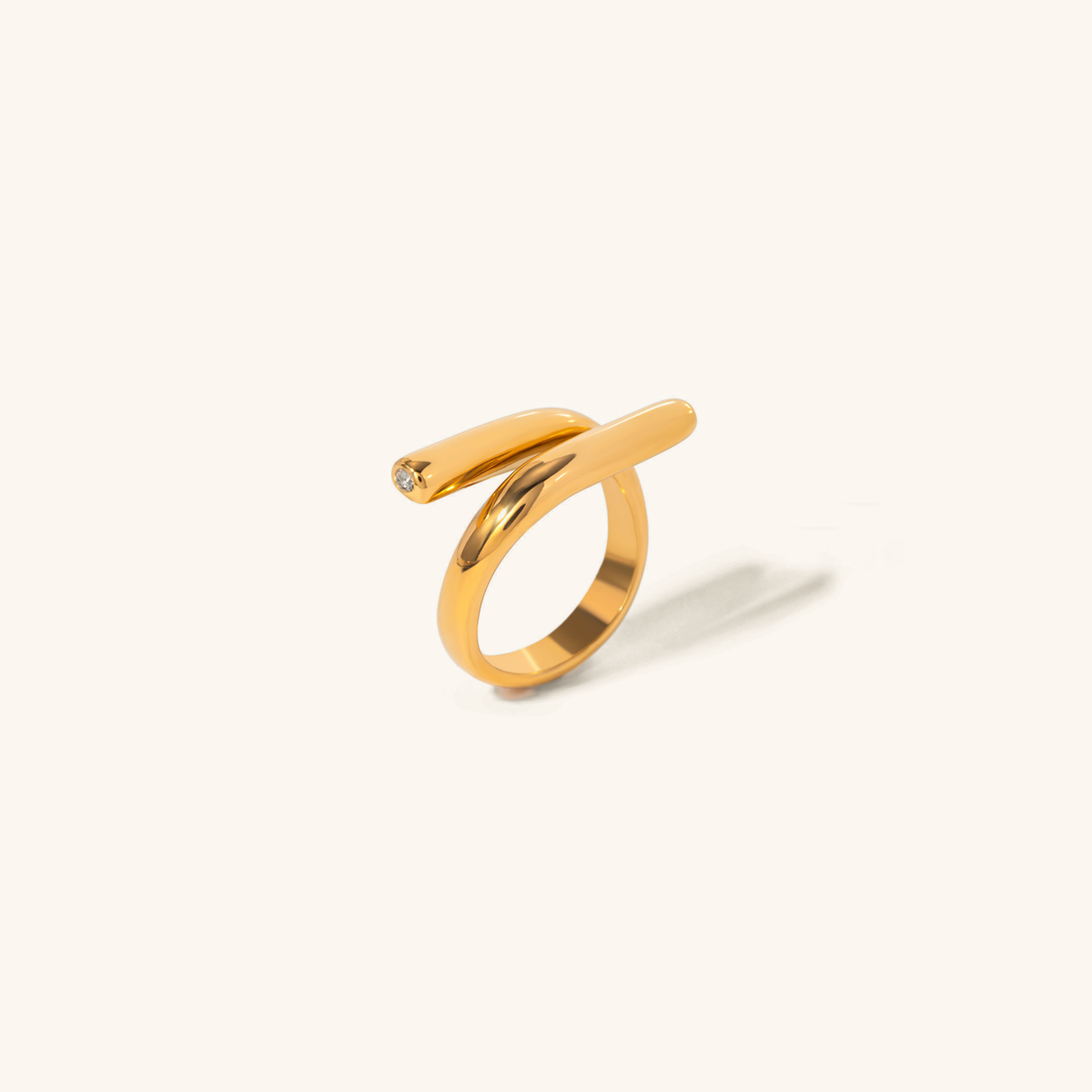 Praire - Parallel gold ring