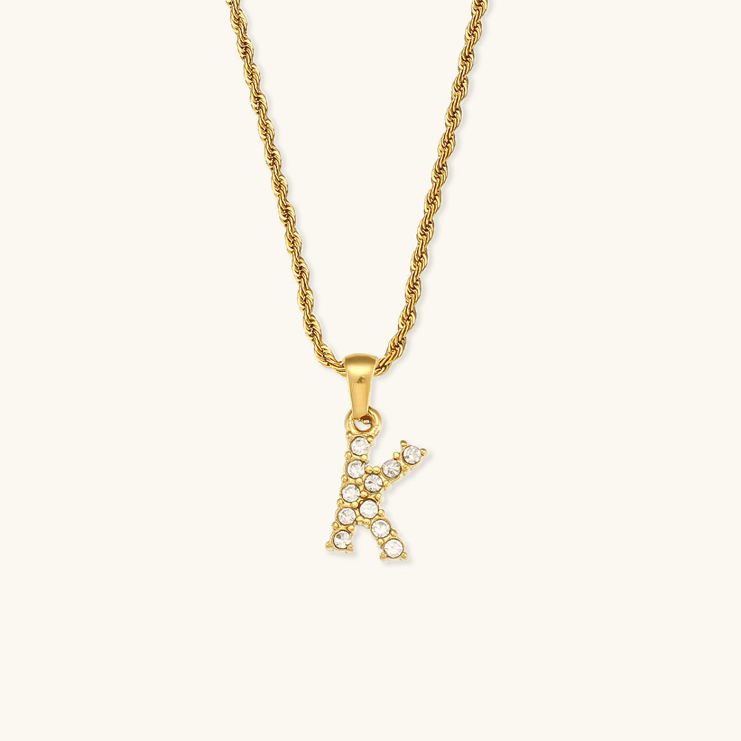 Maeve - Diamond Initial Necklace