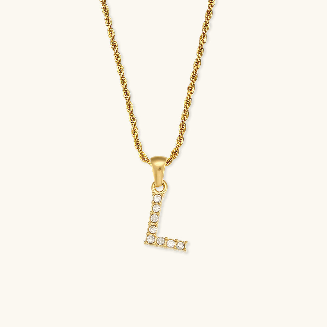 Maeve - Diamond Initial Necklace