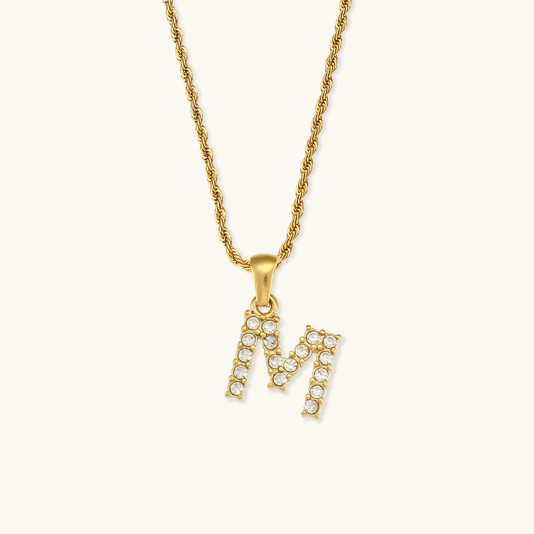 Maeve - Diamond Initial Necklace