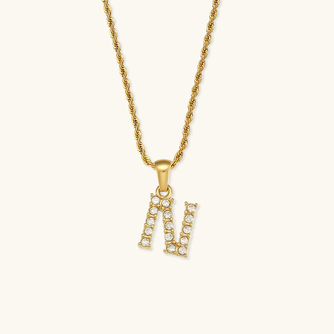 Maeve - Diamond Initial Necklace