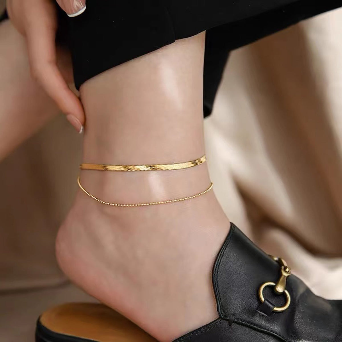Frida – Gold ankle chain