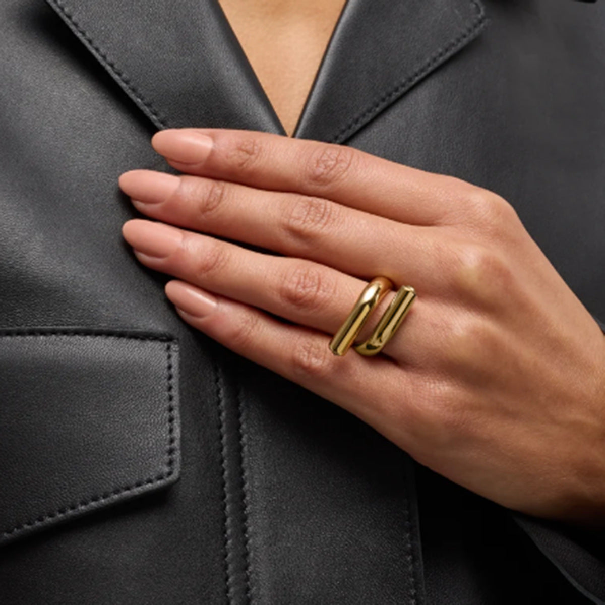 Praire - Parallel gold ring