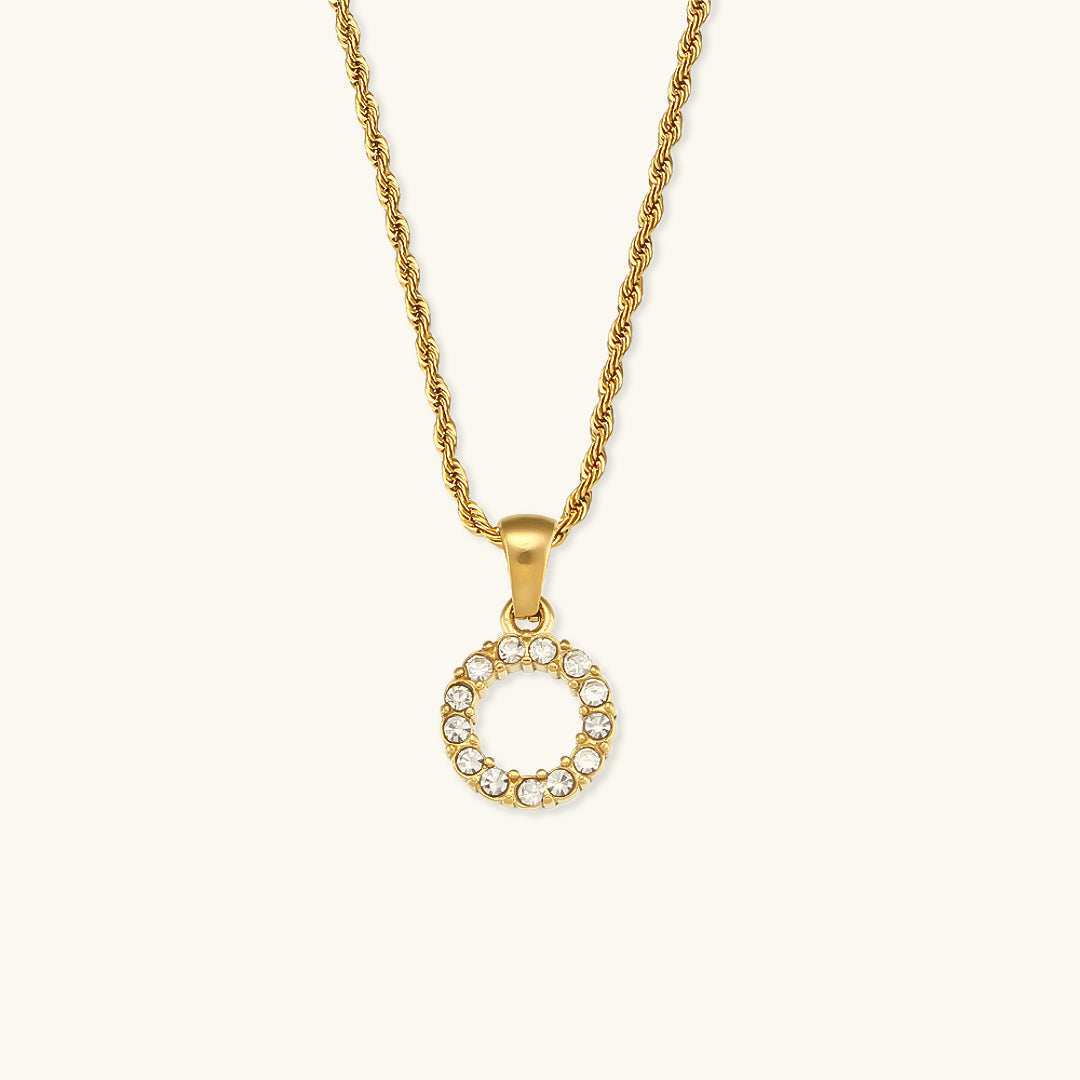 Maeve - Diamond Initial Necklace