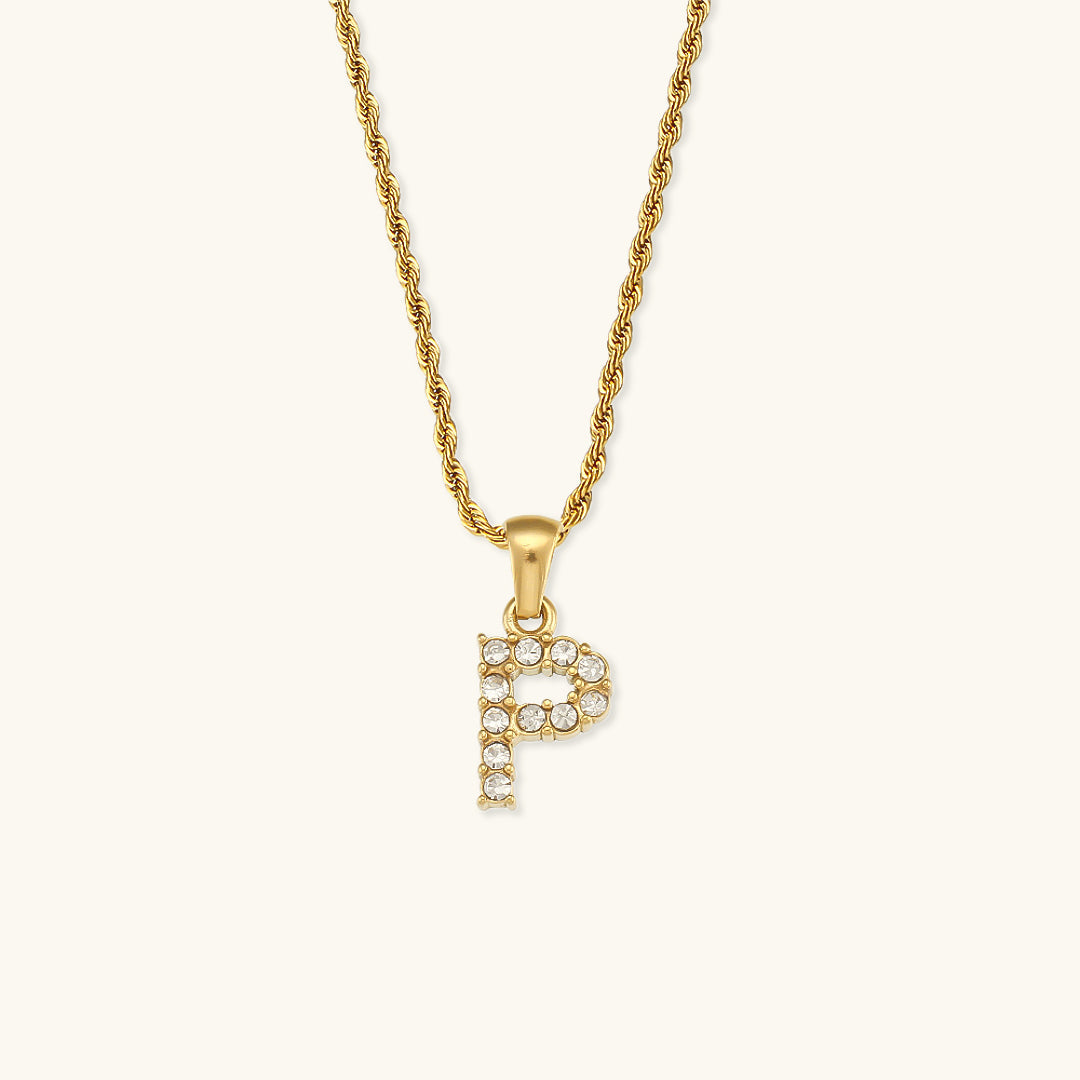 Maeve - Diamond Initial Necklace