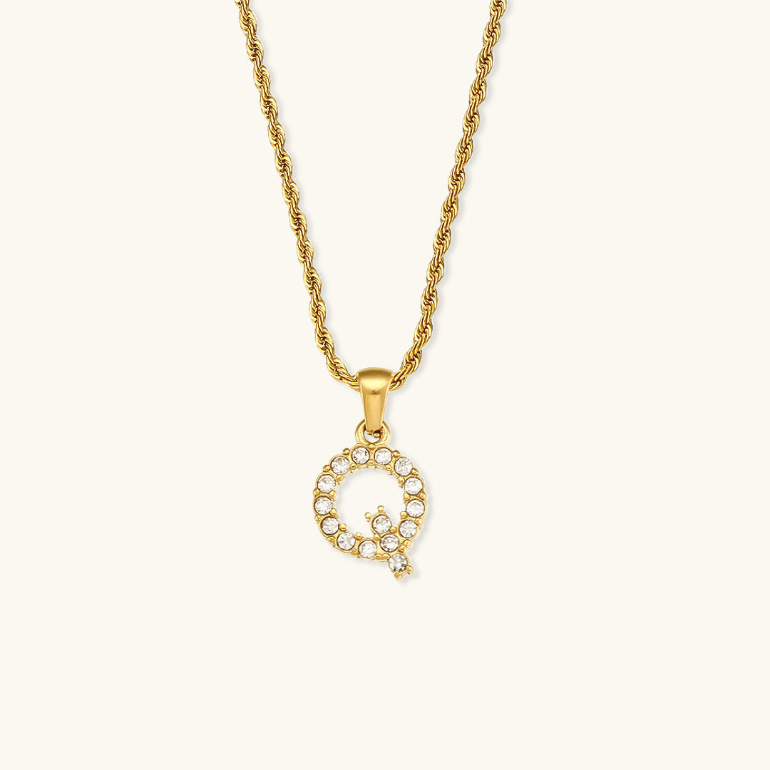 Maeve - Diamond Initial Necklace