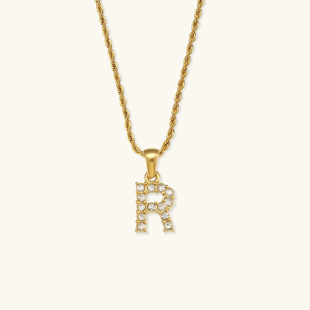 Maeve - Diamond Initial Necklace