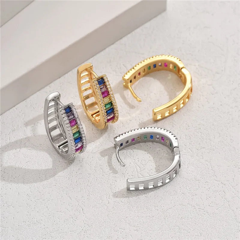 Aurelya – Elegant Rainbow Earrings