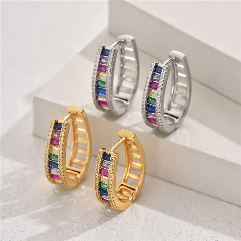 Aurelya – Elegant Rainbow Earrings