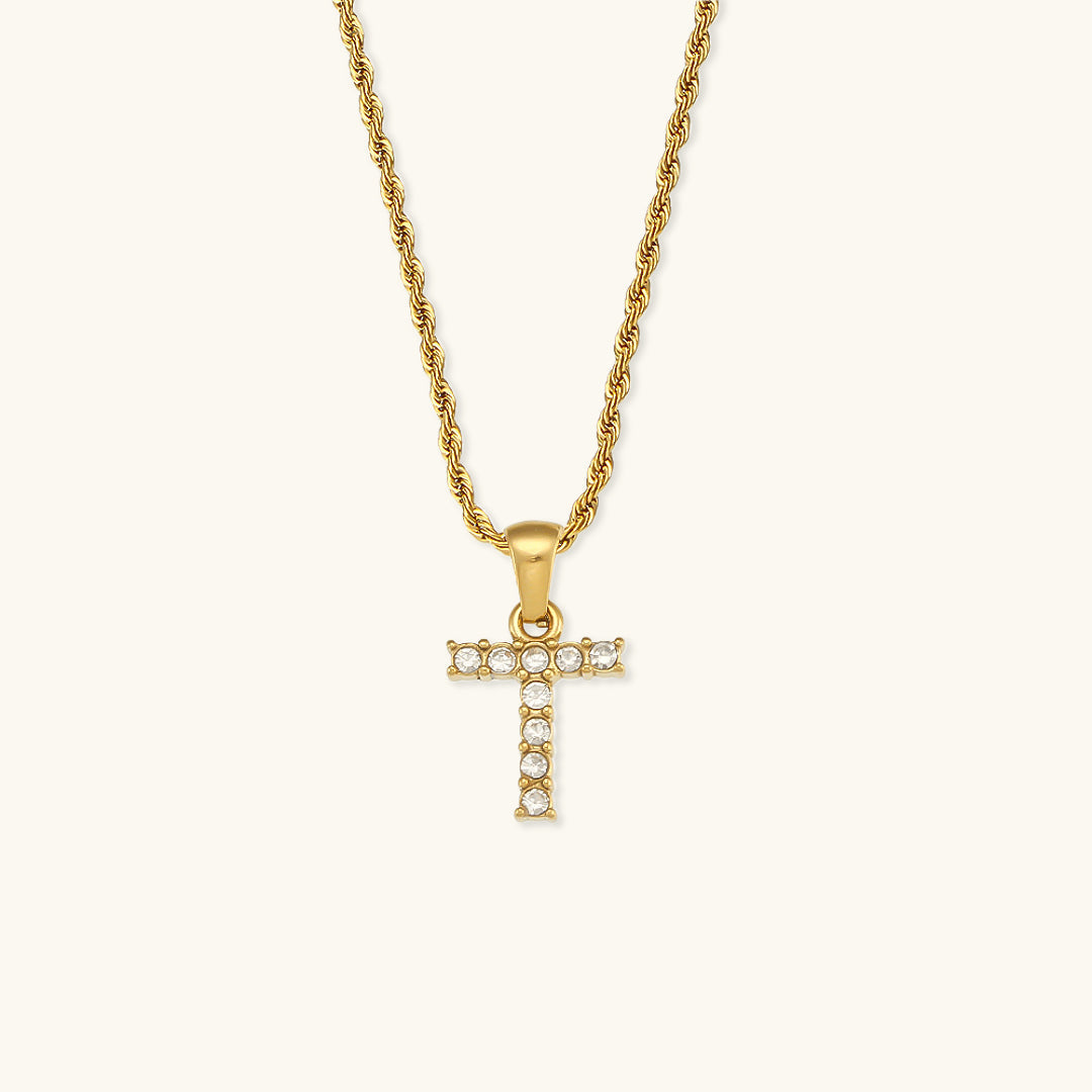 Maeve - Diamond Initial Necklace