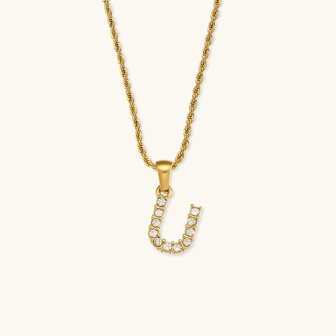 Maeve - Diamond Initial Necklace