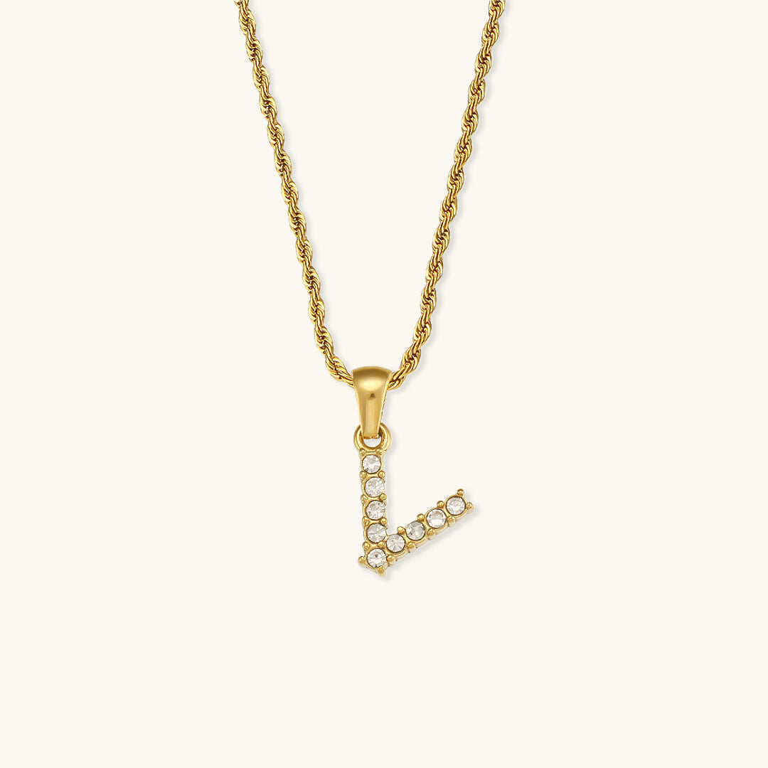 Maeve - Diamond Initial Necklace