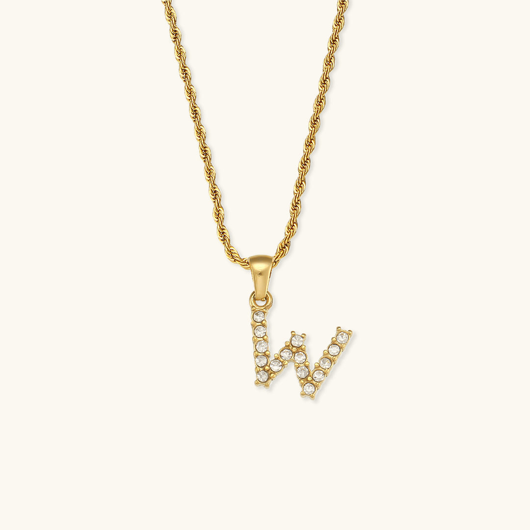 Maeve - Diamond Initial Necklace
