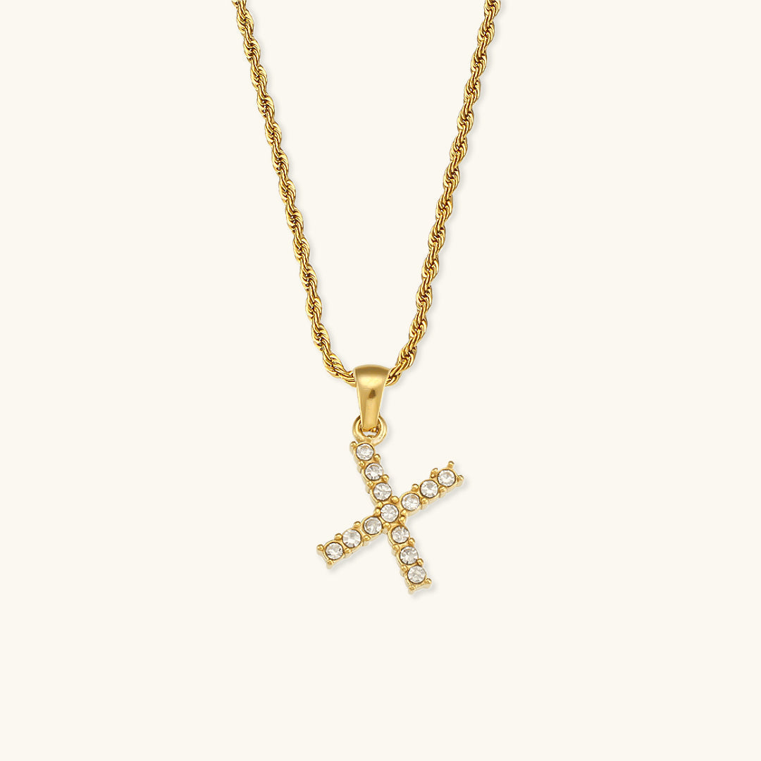 Maeve - Diamond Initial Necklace