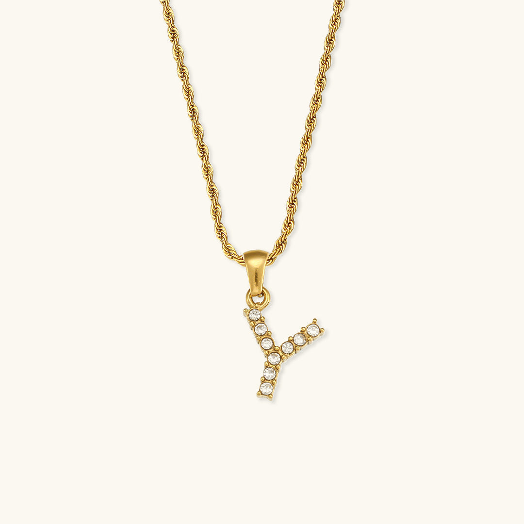 Maeve - Diamond Initial Necklace