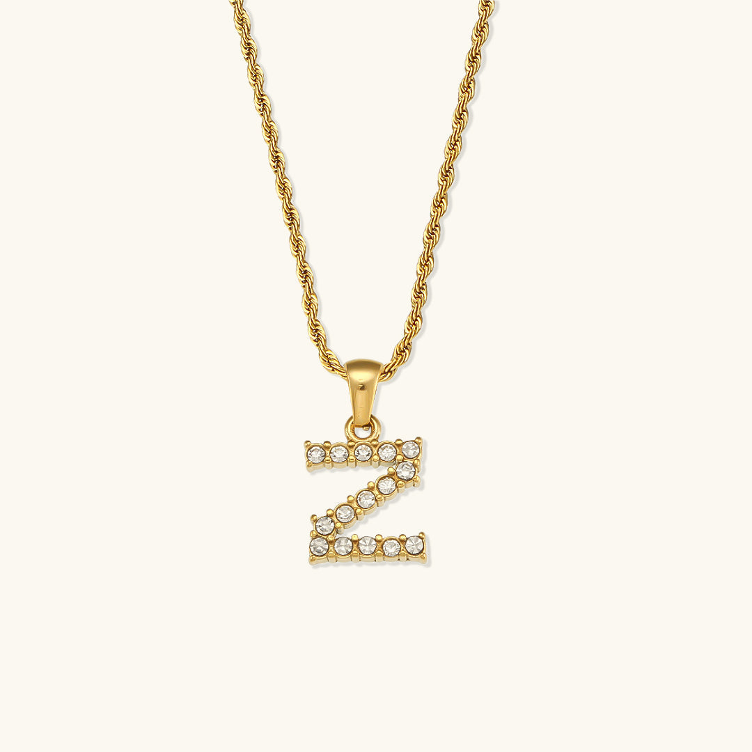 Maeve - Diamond Initial Necklace