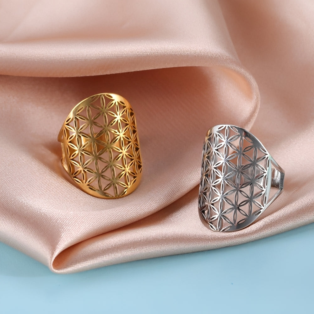 Myrrha – Energy Ring Flower of Life