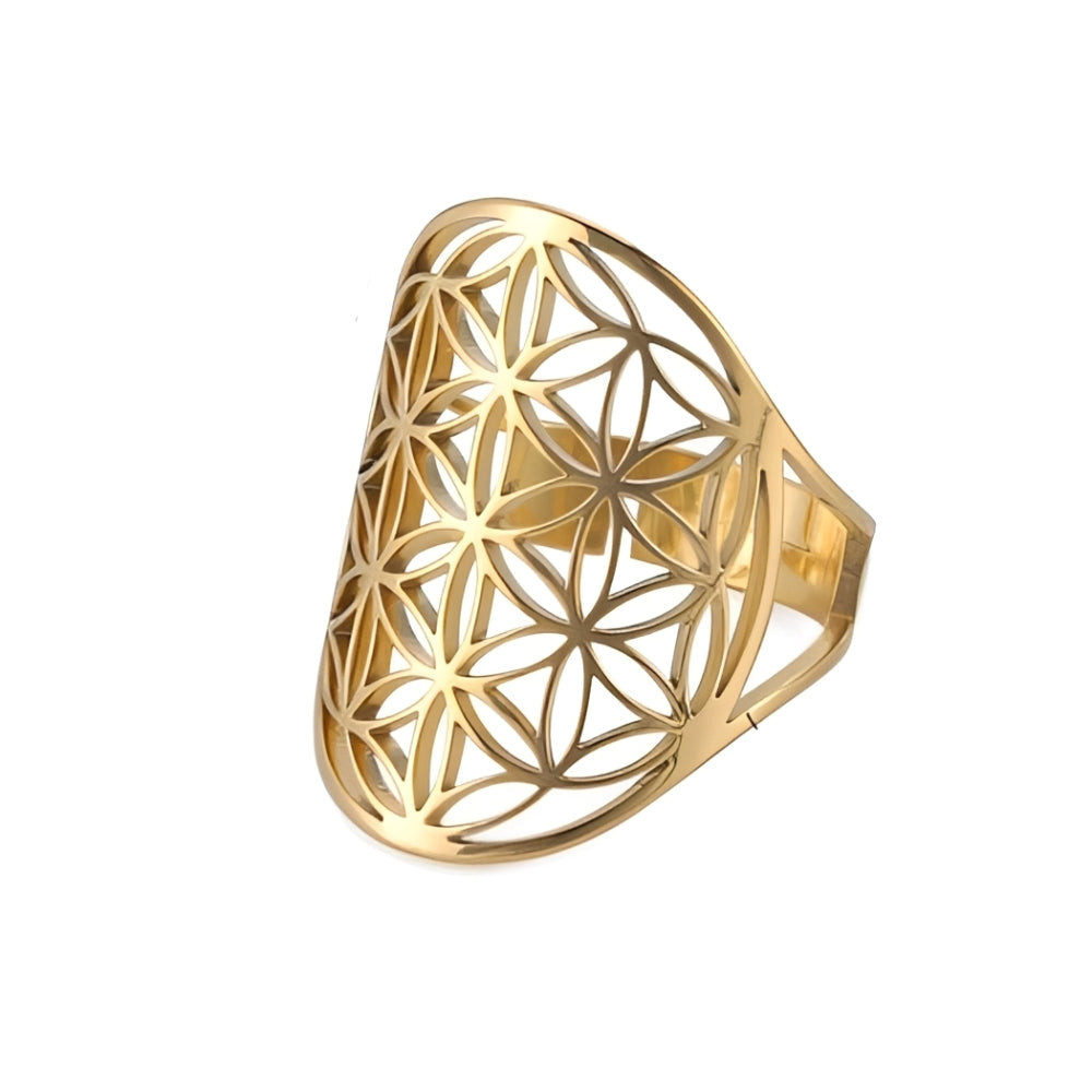 Myrrha – Energy Ring Flower of Life