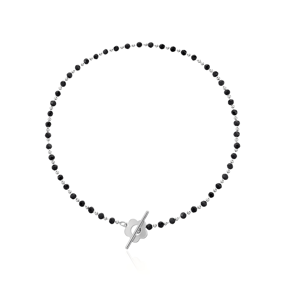 Naya - Floral Choker Necklace with Flower Clasp