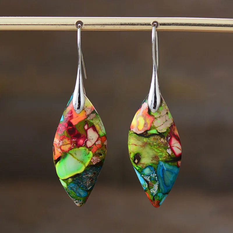 Soraya – Vintage Earrings with Colorful Stones