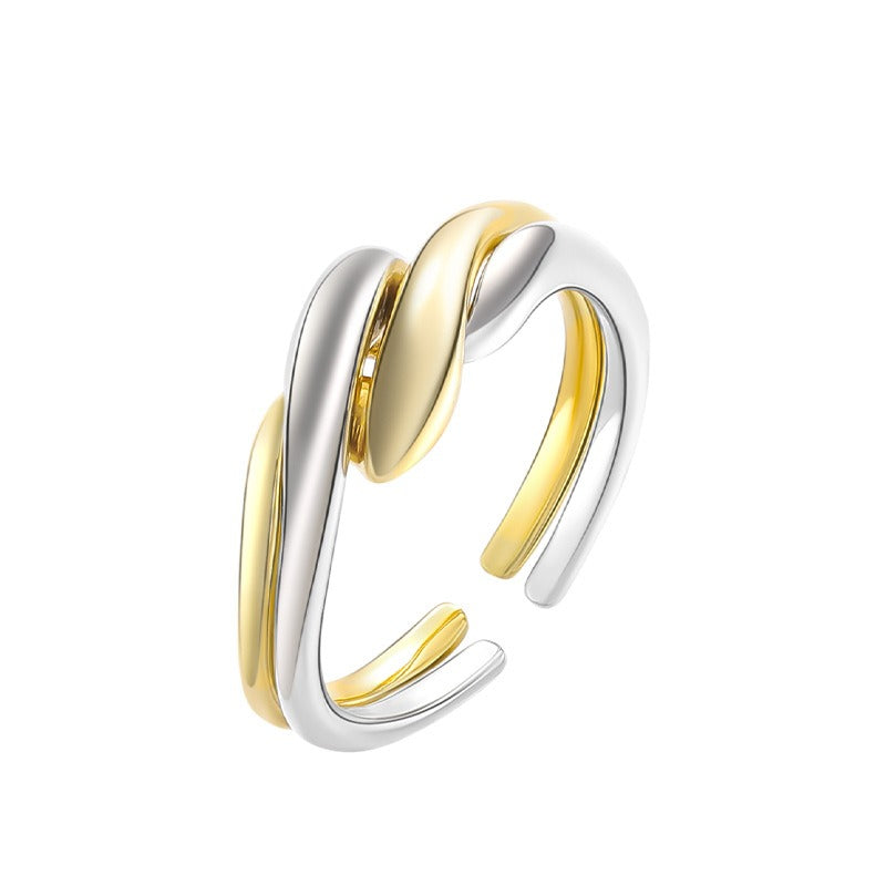 Elaine – S925 Silver Ring with Irregular Water Wave