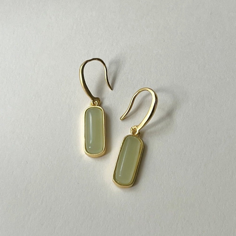 Fiona - Jade drop earrings