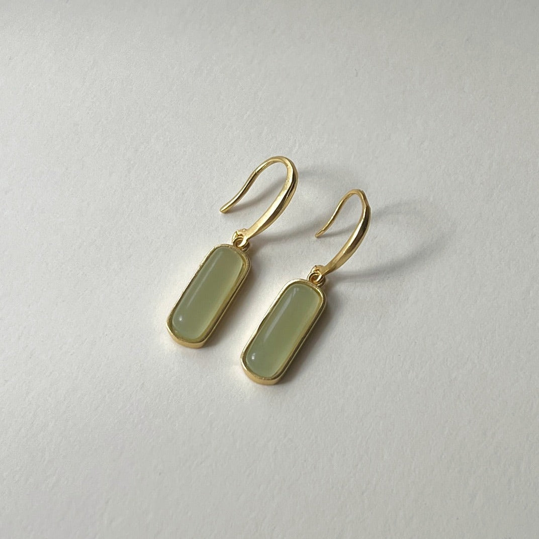 Fiona - Jade drop earrings