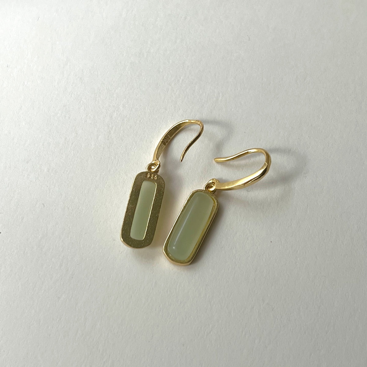 Fiona - Jade drop earrings